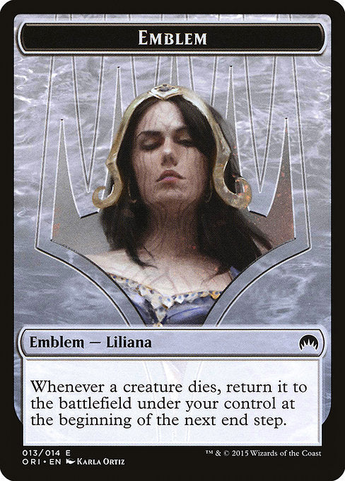 Liliana, Defiant Necromancer Emblem (13) - Magic Origins Tokens - Game On