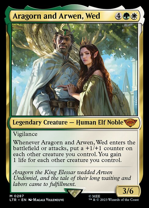 Aragorn and Arwen, Wed (287) (Foil) - The Lord of the Rings: Tales of Middle-earth - Game On
