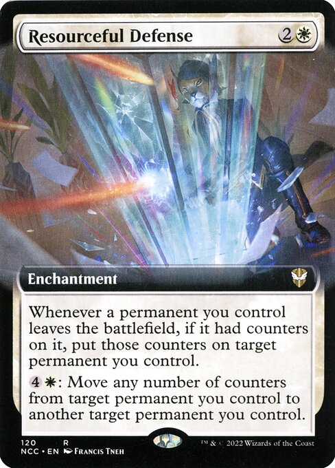 Resourceful Defense (120) - EXTENDED ART - New Capenna Commander - Game On