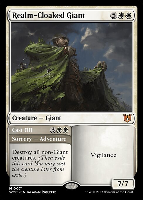Realm-Cloaked Giant // Cast Off (71) - Wilds of Eldraine Commander - Game On