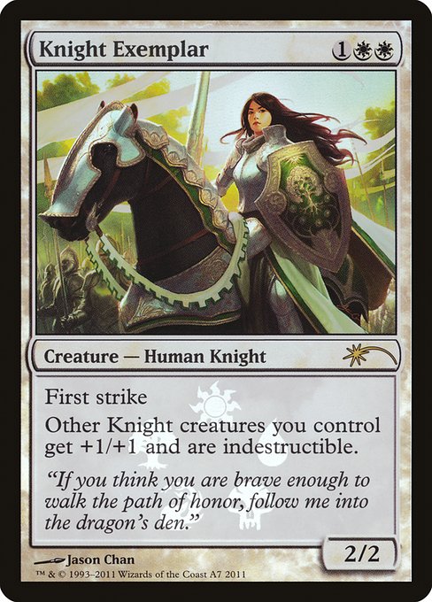Knight Exemplar (A7) (Foil) - Magic 2011 Promos - Game On