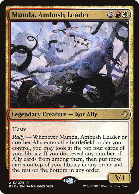 Munda, Ambush Leader (215) (Foil) - Battle for Zendikar - Game On
