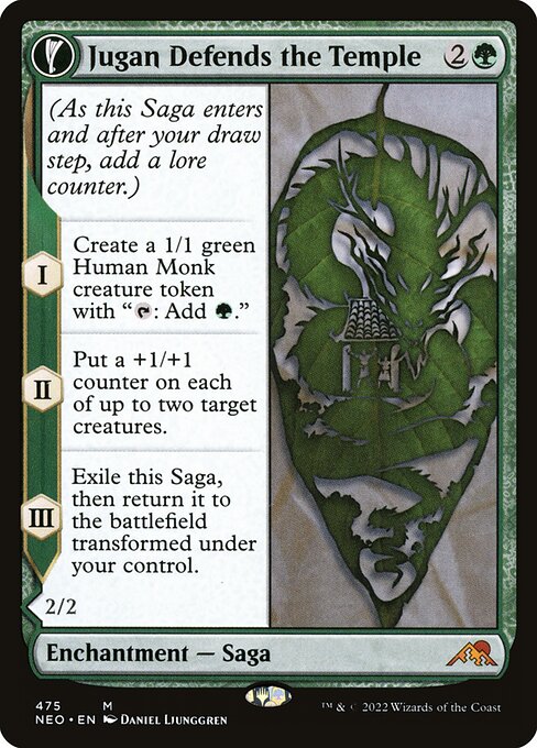 Jugan Defends the Temple // Remnant of the Rising Star (475) - EXTENDED ART - Kamigawa: Neon Dynasty - Game On