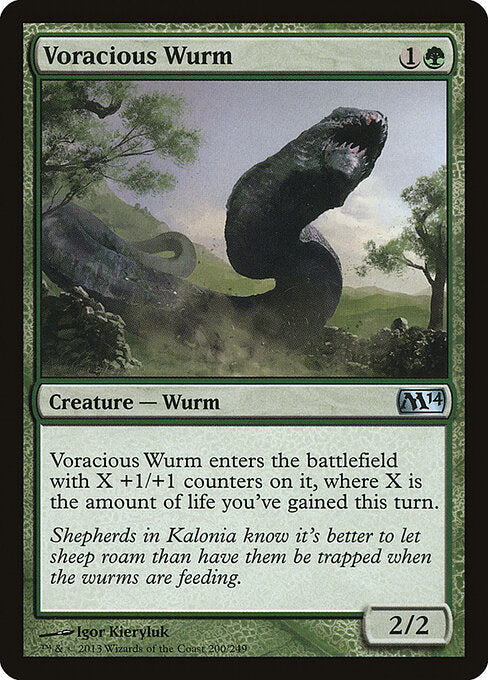 Voracious Wurm (200) - Magic 2014 - Game On