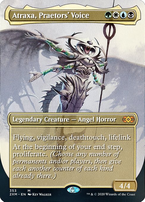 Atraxa, Praetors' Voice (353) - BORDERLESS - FULL ART - Double Masters - Game On