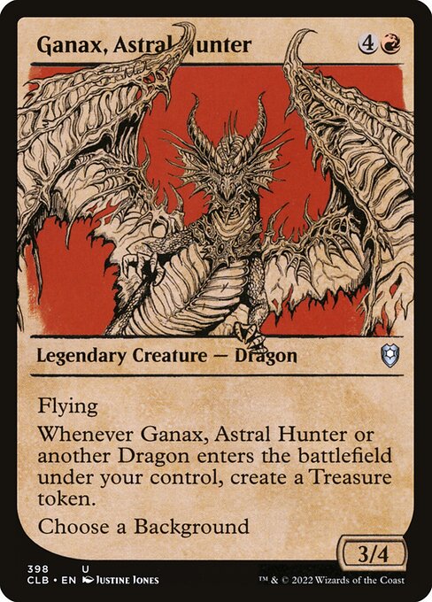 Ganax, Astral Hunter (398) - SHOWCASE - Commander Legends: Battle for Baldur's Gate - Game On