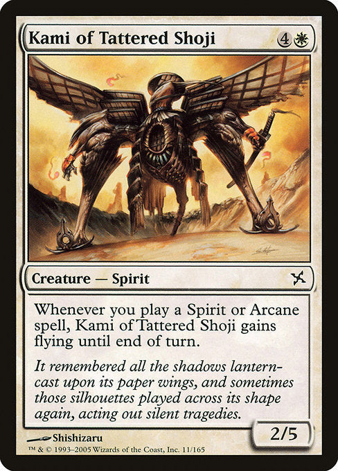 Kami of Tattered Shoji (11) (Foil) - Betrayers of Kamigawa - Game On