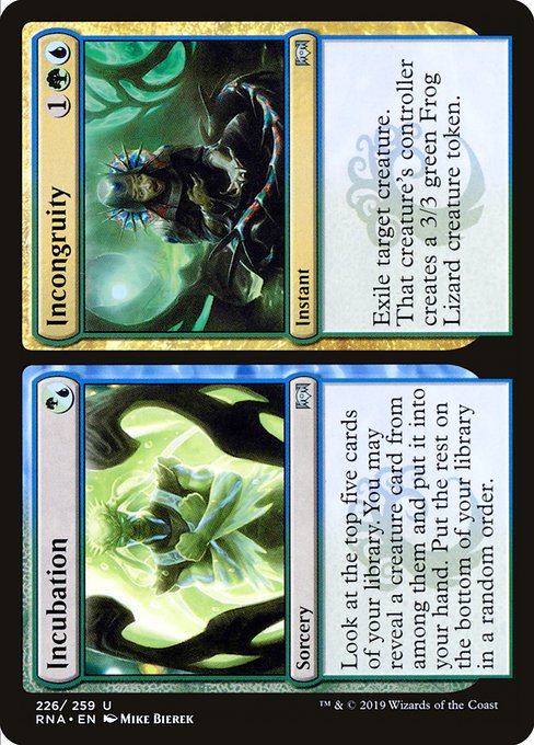 Incubation // Incongruity (226) - Ravnica Allegiance - Game On