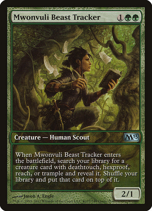 Mwonvuli Beast Tracker (177★) - FULL ART - Magic 2013 Promos - Game On