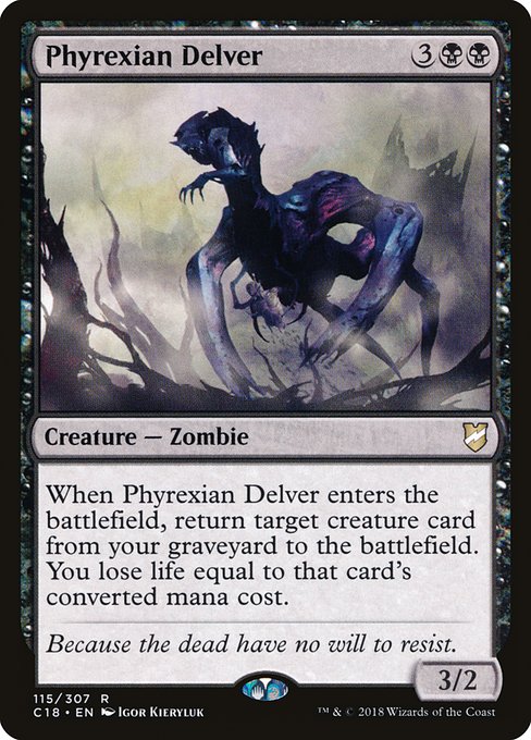 Phyrexian Delver (115) - Commander 2018 - Game On