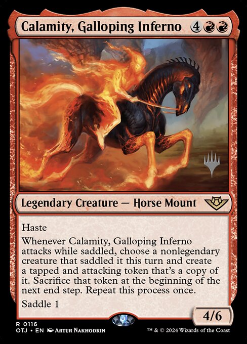 Calamity, Galloping Inferno (116p) - Outlaws of Thunder Junction Promos - Game On