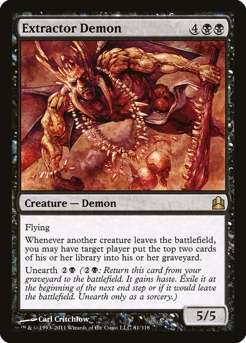 Extractor Demon (81) - Commander 2011 - Game On