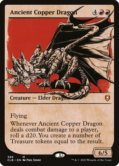 Ancient Copper Dragon (396) - SHOWCASE - Commander Legends: Battle for Baldur's Gate - Game On