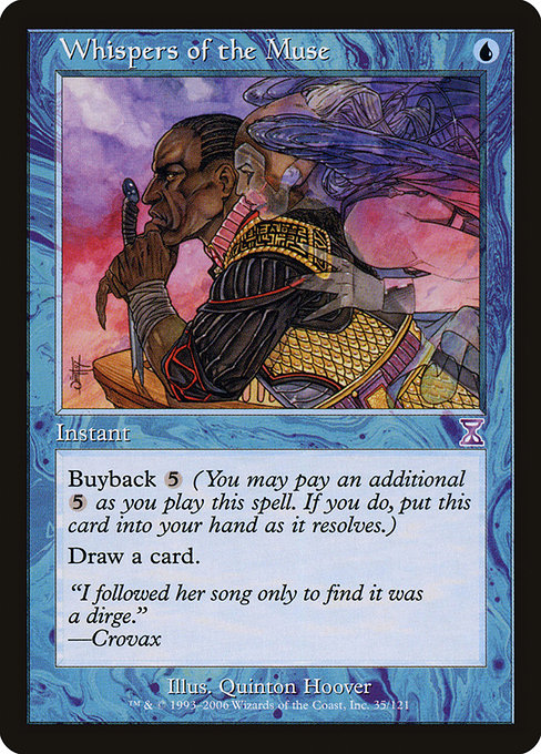 Whispers of the Muse (35) (Foil) - Time Spiral Timeshifted - Game On