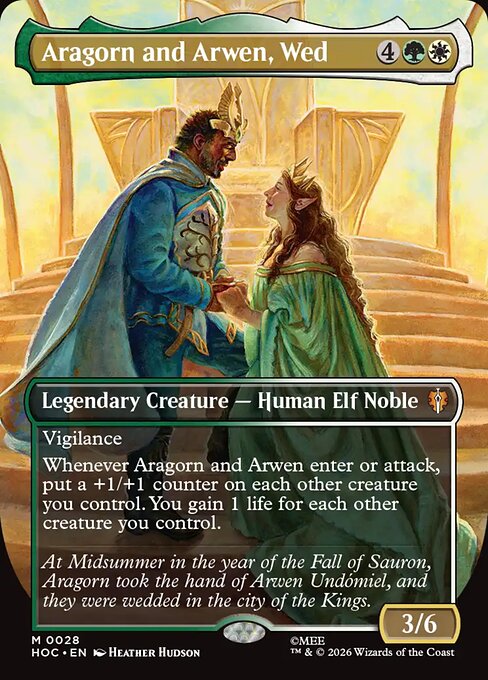 Aragorn and Arwen, Wed (28) (Foil) - The Hobbit Eternal - Game On