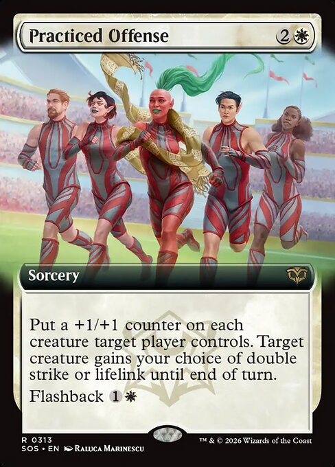 Practiced Offense (313) - EXTENDED ART (Foil) - Secrets of Strixhaven - Game On