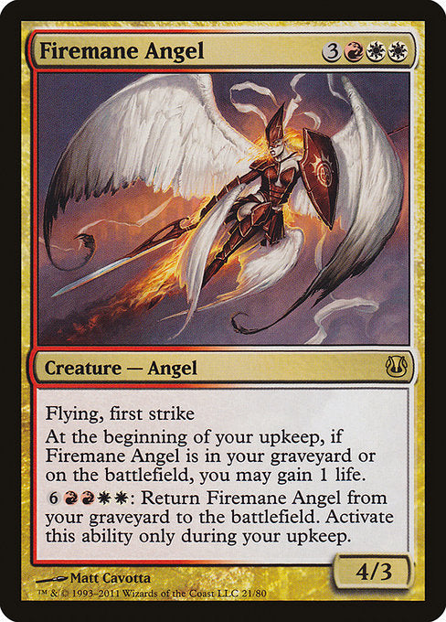 Firemane Angel (21) - Duel Decks: Ajani vs. Nicol Bolas - Game On