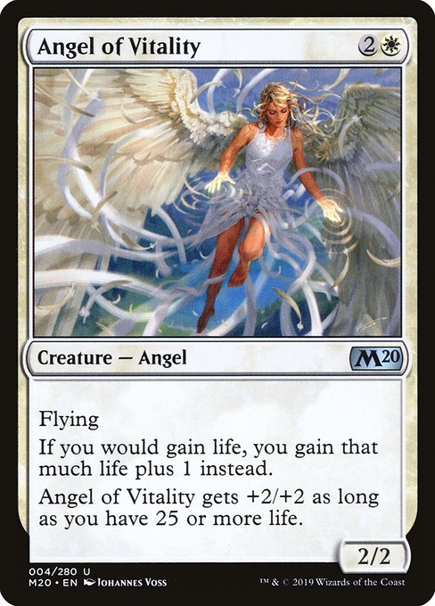 Angel of Vitality (4) (Foil) - Core Set 2020 - Game On