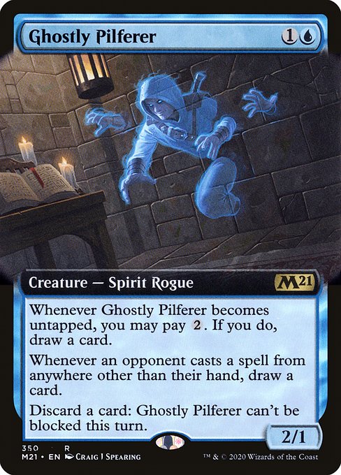 Ghostly Pilferer (350) - EXTENDED ART - Core Set 2021 - Game On