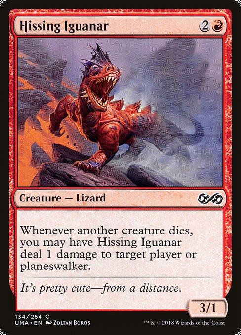 Hissing Iguanar (134) (Foil) - Ultimate Masters - Game On