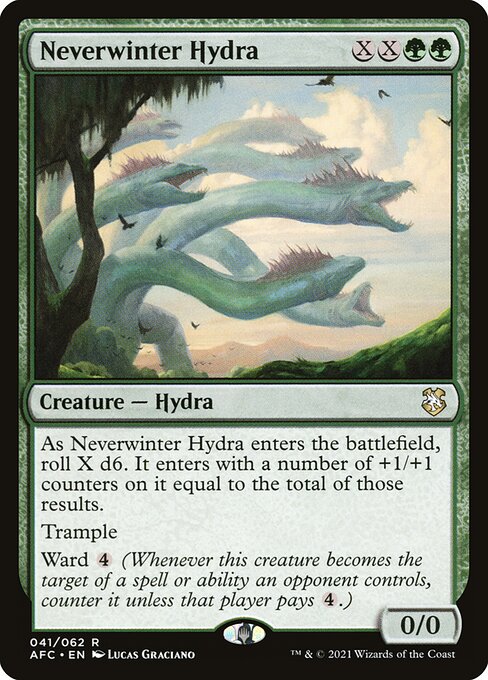 hydra mtg cards Zaxara, the Exemplary Hydra Tribal X-Spells Magic MTG Commander Deck – CommanderComplete main image 1
