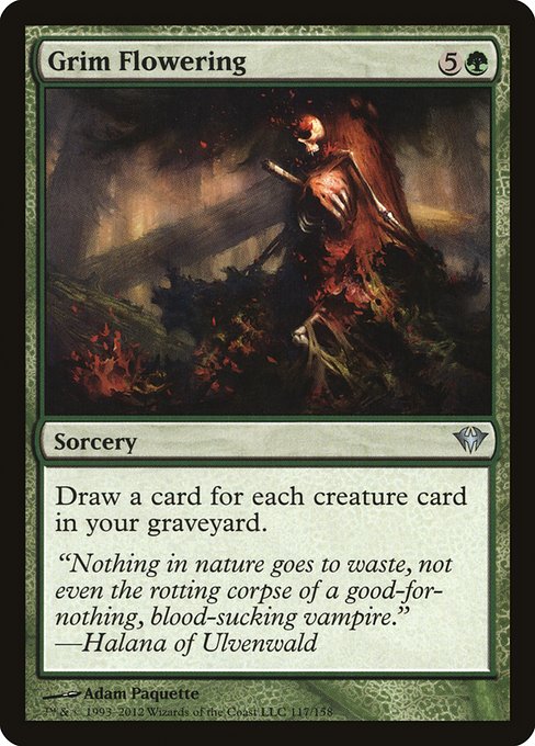 Grim Flowering (117) (Foil) - Dark Ascension - Game On