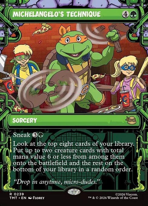 Michelangelo's Technique (239) - BORDERLESS - Teenage Mutant Ninja Turtles - Game On