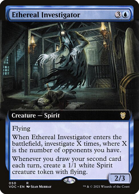 Ethereal Investigator (50) - EXTENDED ART - Crimson Vow Commander - Game On