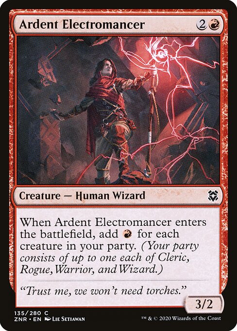 Ardent Electromancer (135) - Zendikar Rising - Game On