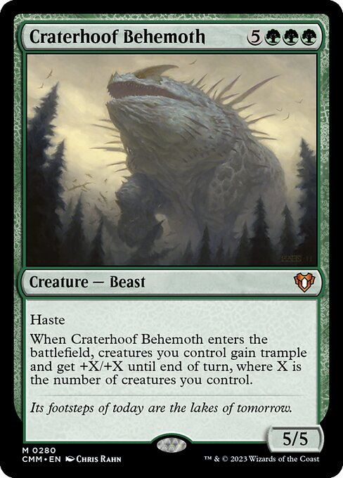 Craterhoof Behemoth (280) - Commander Masters - Game On