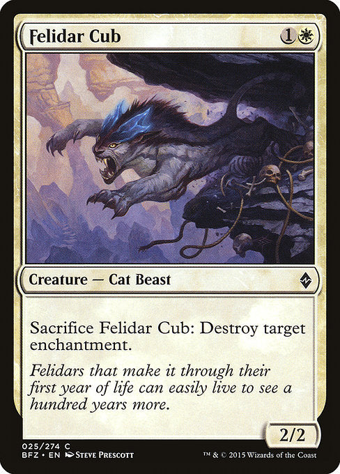 Felidar Cub (25) (Foil) - Battle for Zendikar - Game On