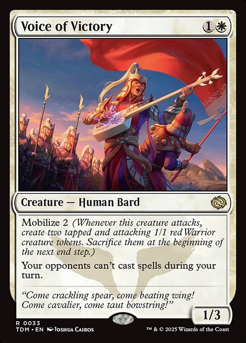 mtg tarkir dragonstorm how many cards Voice of Victory (33)