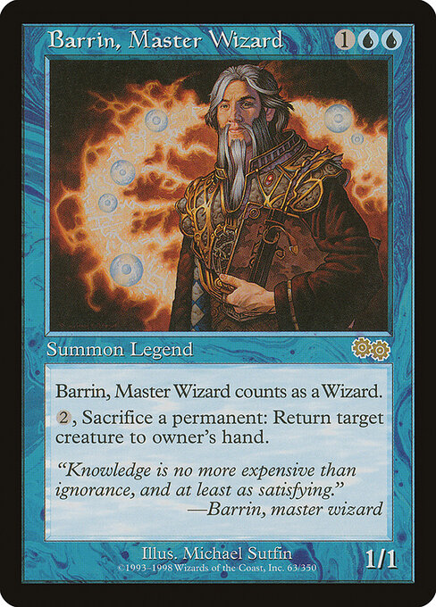 Barrin, Master Wizard (63) - Urza's Saga - Game On