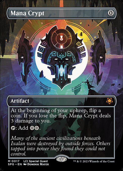 Mana Crypt (17) - BORDERLESS - FULL ART - Special Guests - Game On