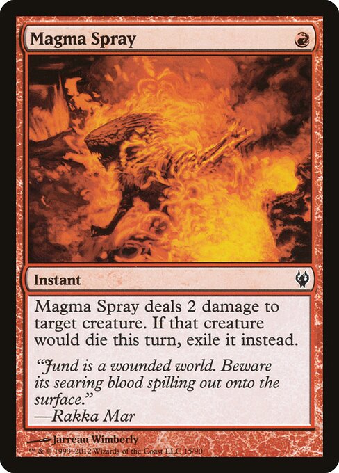 Magma Spray (15) - Duel Decks: Izzet vs. Golgari - Game On