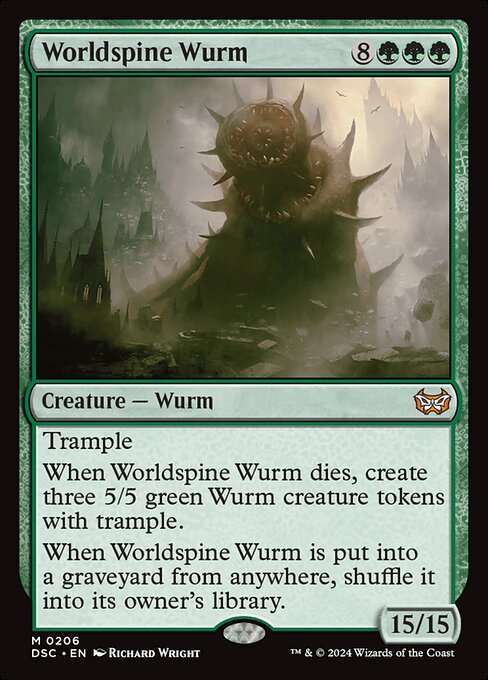 Worldspine Wurm (206) - Duskmourn: House of Horror Commander - Game On