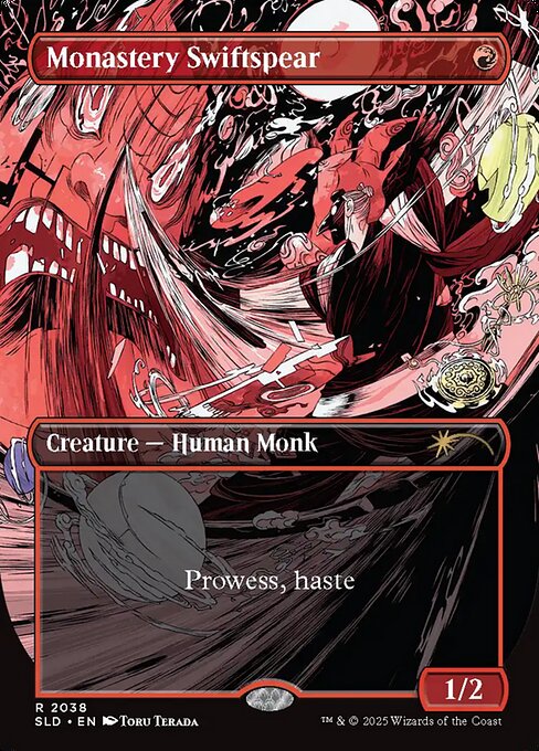 Monastery Swiftspear (2038) - BORDERLESS - FULL ART - Secret Lair Drop - Game On