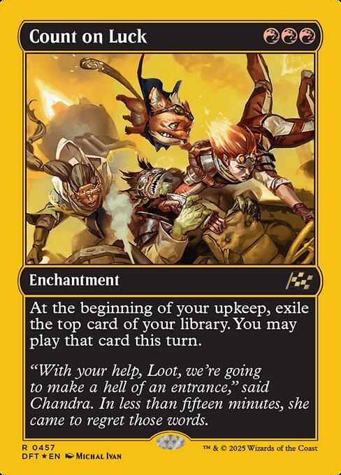 Count on Luck (457) (Foil) - Aetherdrift - Game On