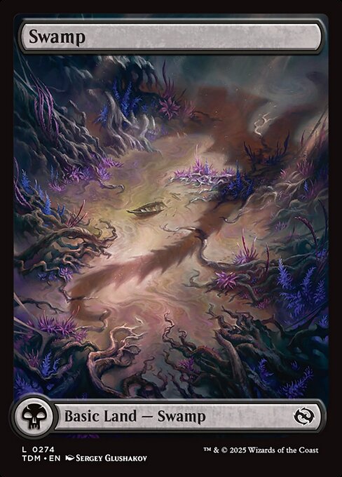 Swamp (274) - FULL ART (Foil) - Tarkir: Dragonstorm - Game On