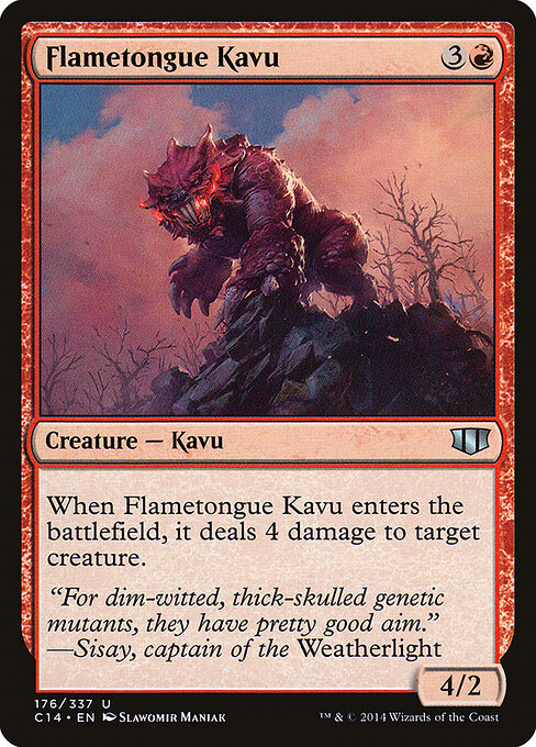 Flametongue Kavu (176) - Commander 2014 - Game On