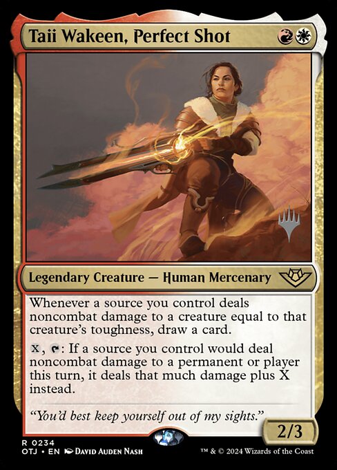 Taii Wakeen, Perfect Shot (234p) - Outlaws of Thunder Junction Promos - Game On