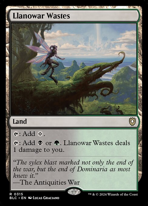 Llanowar Wastes (315) - Bloomburrow Commander - Game On
