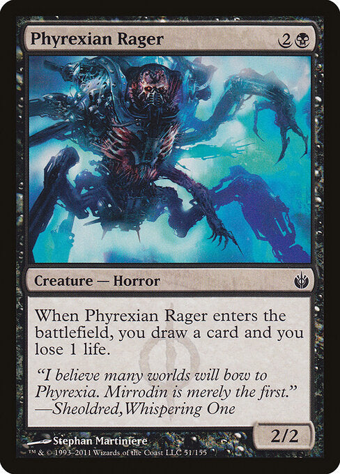 Phyrexian Rager (51) - Mirrodin Besieged - Game On