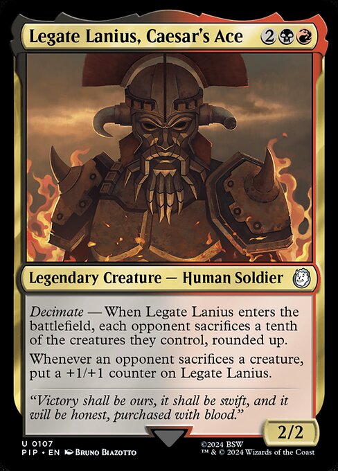Legate Lanius, Caesar's Ace (107) (Foil) - Fallout - Game On