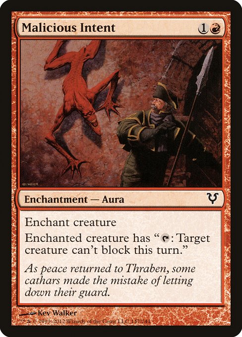 Malicious Intent (147) (Foil) - Avacyn Restored - Game On