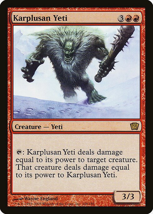 Karplusan Yeti (198★) - Ninth Edition - Game On
