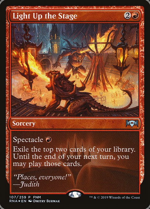 Light Up the Stage (107) (Foil) - Ravnica Allegiance Promos - Game On