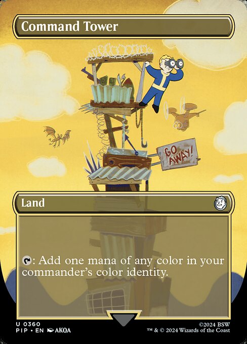 Command Tower (360) - BORDERLESS - FULL ART - Fallout - Game On