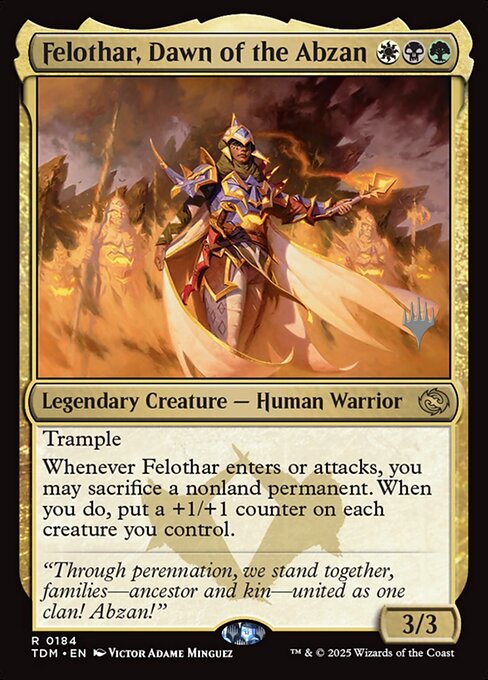 Felothar, Dawn of the Abzan (184p) - Tarkir: Dragonstorm Promos - Game On