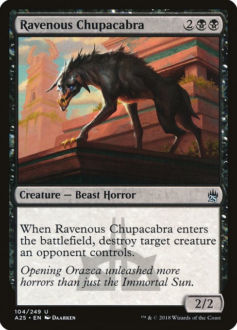 Ravenous Chupacabra (104) (Foil) - Masters 25 - Game On